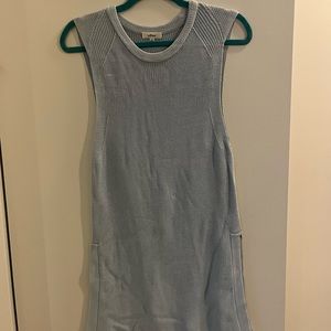 Babaton baby blue knit long tank